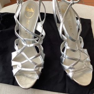 Delian silver sandals 10